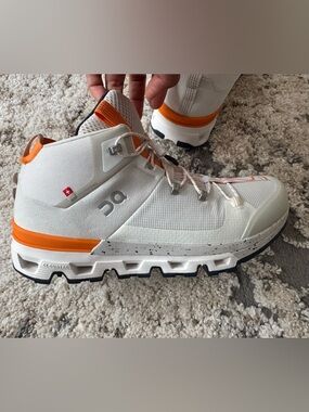 On Running Cloudtrax White&Orange and hiking shoes M 8